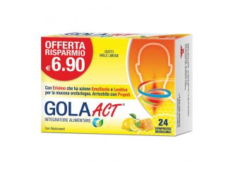 Gola act miele limone 24 compresse solubili 33,6 g