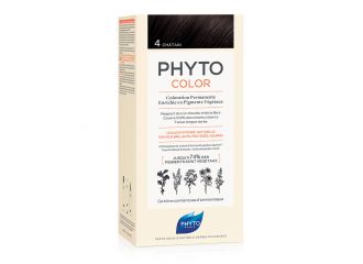 Phytocolor 4 castano 1 latte + 1 crema + 1 maschera + 1 paio di guanti