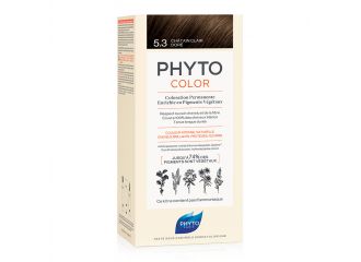 Phytocolor 5,3 castano chiaro dorato latte + crema + maschera + paio di guanti