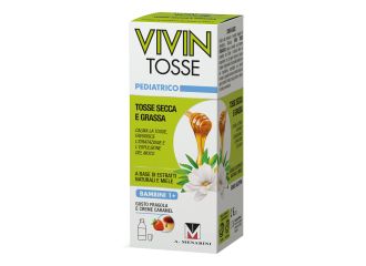 Vivin tosse pediatrico sciroppo per tosse secca e grassa gusto fragola e creme caramel 150 ml