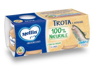 Mellin omogeneizzato di trota e verdure 4 x 80 g