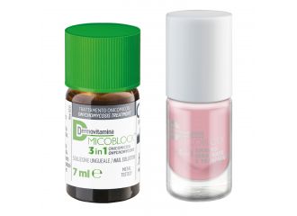 Dermovitamina micoblock tratta e colora 3 in 1 soluzione ungueale 7 ml + smalto idratante traspirante 5 ml