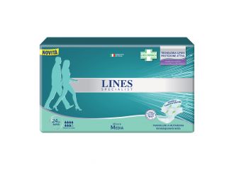 Lines specialist pannolone a mutanda media 12 pezzi