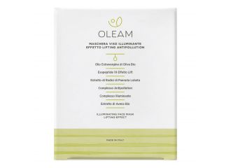 Oleam maschera viso illuminante effetto lifting 6 pezzi