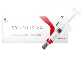 Synolis v-a soluzione iniettabile viscoelastica isotonica in siringa preriempita di sodio ialuronato 80mg  e sorbitolo 160mg capacita' siringa 4ml monoshot 1 pezzo