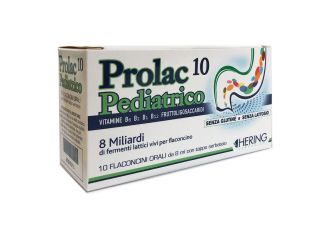 Prolac10 pediatrico fermenti lattici 10 flaconcini 8 ml