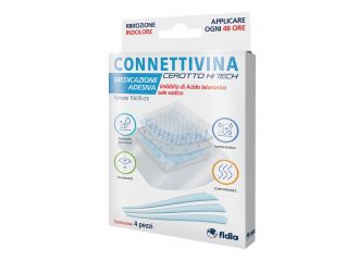 Cerotto connettivina hitech 10 x 10 cm 4 pezzi