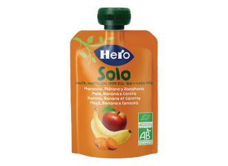 Hero solo frutta frullata 100% bio mela banana carota 100 g