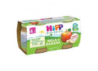 Hipp bio omogeneizzato mela/banana 2x80 g