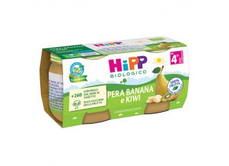 Hipp bio omogeneizzato kiwi/banana/pera 2x80 g