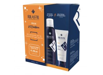 Rilastil cofanetto man 1 rilastil man gel dopobarba 75 ml + 1 rilastil man gelcrema contorno occhi 15 ml