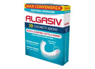 Algasiv adesivo per protesi dentaria inferiore 30 pezzi