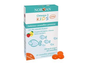 Norsan omega 3 kids 45 caramelline gommose