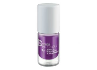 Dermovitamina micoblock 3 in 1 smalto idratante e traspirante viola 5 ml