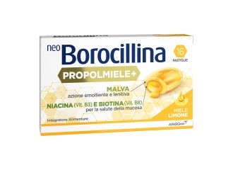 Neoborocillina propolmiele+ miele/limone 16 pastiglie