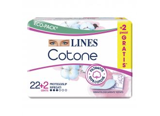 Lines cotone bio salvaslip ripiegati 24 pezzi