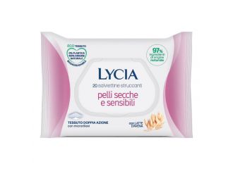 Lycia salviettine struccanti pelli secche e sensibili 20 pezzi