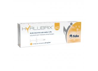 Siringa intra-articolare hyalubrix 60 acido ialuronico 1,5% 60 mg 4 ml no eto