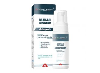 Kurac mousse detergente viso 200 ml braderm