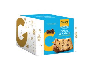 Giusto senza zucchero dolce natalizio panettone gocce cioccolato 600 g