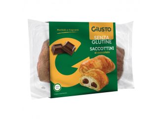 Giusto senza glutine saccottini cioccolato 4 pezzi da 80 g