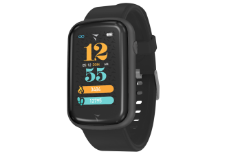 Techmade steps smartwatch total black