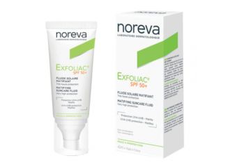 Exfoliac fluide solaire matifiant spf50+ 40 ml