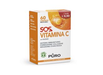 Puro sos vitamina c 60 compresse masticabili