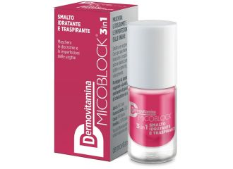 Dermovitamina micoblock 3in1 smalto idratante traspirante rosa geranio 5 ml