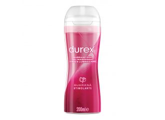 Durex massage 2 in 1 gel massaggio corpo e lubrificante guarana' 200 ml