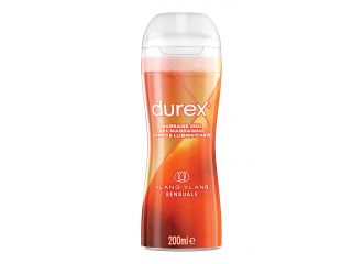 Durex massage 2 in 1 gel massaggio corpo e lubrificante ylang ylang 200 ml