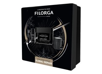 Filorga xmas box global 2023 1 global repair balm 50 ml + 1 global repair essence 50 ml + 1 global repaie eyes & lips 4 ml + 1 mini candle