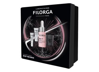 Filorga xmas box ncef 2023 1 ncef shot 15 ml + 1 ncef night mask 15 ml + 1 ncef reverse eyes 4 ml + 1 mini candle