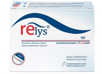 Relys monodose soluzione oftalmica 20 minicontenitori da 0,35 ml senza conservanti