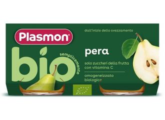 Plasmon omogeneizzato bio pera 2 vasetti x 80 g