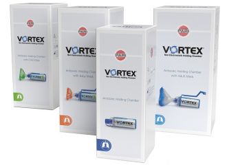 Camera distanziatrice con maschera pediatrica vortex