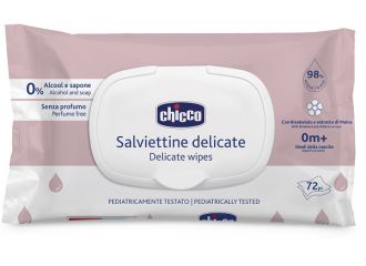 Chicco salviette delicate 72 pezzi plaque