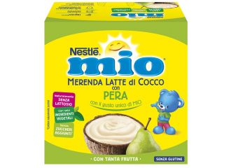 Mio merenda latte cocco con pera 4 pezzi