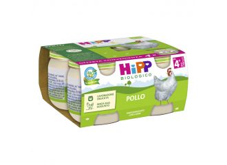 Hipp bio omogeneizzato pollo 4 pezzi da 80 g