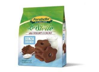 Farabella biscotti stelle yogurt e cacao senza zucchero 200 g