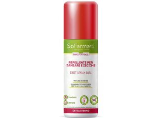 Repellente extra strong deet 50% 75 ml sofarmapiu'