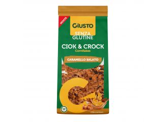 Giusto senza glutine ciock & crock cornflakes caramello salato 125 g