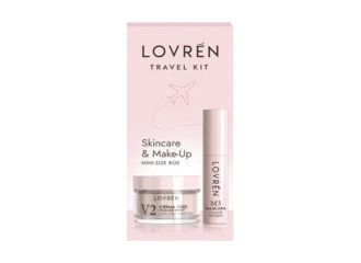 Lovren mini-size box pink  m3 mascara mini + v2 crema viso mini