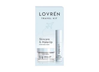 Lovren mini-size box blue  m4 mascara mini + v4 crema viso mini