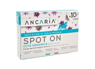 Ancaria spot-on gatti e cani taglia piccola 10 pipette x 1,5ml