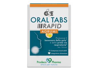 Gse oral tabs rapid agrumi 12 compresse masticabili