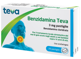 Benzidamina teva 3 mg pastiglie