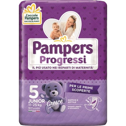 81 Pannolini PAMPERS PROGRESSI Pannolini Bambini taglia 3 Midi 4-9 kg NUOVI