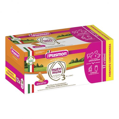 Plasmon Latte di Crescita Nutri mune 1-3 Anni 1 L